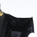Salvatore Ferragamo Vara Ribbon Shoulder Bag Leather Gold Black Auth 171668-16