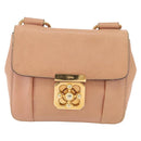 Chloe Chain Elsie Schoudertas Leer Roze Goud Authenticatie 171670-13