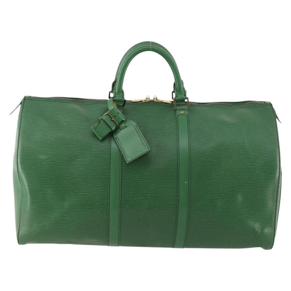 LOUIS VUITTON Epi Keepall 50 Boston tas groen M42964 LV Auth 171672