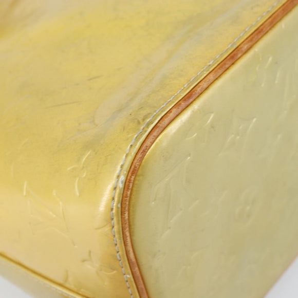 LOUIS VUITTON Monogram Vernis Houston Hand Bag Gris M91053 LV Auth 171675