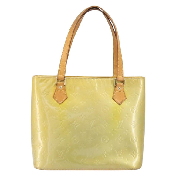 LOUIS VUITTON Monogram Vernis Houston Hand Bag Gris M91053 LV Auth 171675