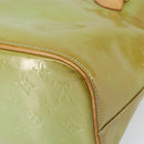 LOUIS VUITTON Monogram Vernis Houston Hand Bag Baby Blue M91005 LV Auth 171676-15