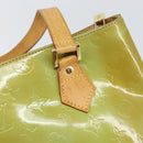 LOUIS VUITTON Monogram Vernis Houston Hand Bag Baby Blue M91005 LV Auth 171676-17