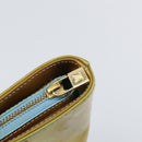 LOUIS VUITTON Monogram Vernis Houston Hand Bag Baby Blue M91005 LV Auth 171676-18