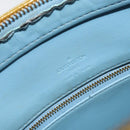 LOUIS VUITTON Monogram Vernis Houston Hand Bag Baby Blue M91005 LV Auth 171676-19