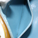 LOUIS VUITTON Monogram Vernis Houston Hand Bag Baby Blue M91005 LV Auth 171676-23