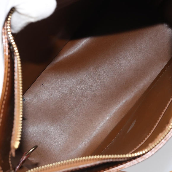 LOUIS VUITTON Monogram Vernis Houston Hand Bag Bronze M91122 LV Auth 171677