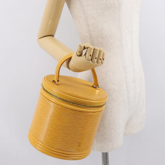 LOUIS VUITTON Epi Cannes Hand Bag Yellow M48039 LV Auth 171684