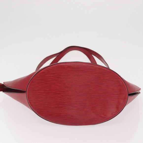 LOUIS VUITTON Epi Saint Jacques Shopping Shoulder Bag Red M52277 LV Auth 171688