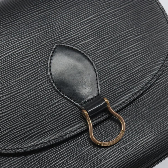 LOUIS VUITTON Epi Saint Cloud GM Schultertasche Schwarz Noir M52192 LV Auth 171693A