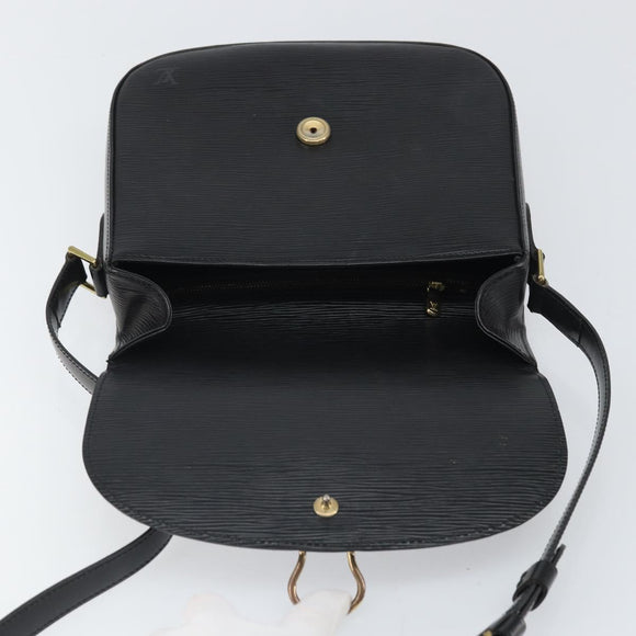 LOUIS VUITTON Epi Saint Cloud GM Schultertasche Schwarz Noir M52192 LV Auth 171693A