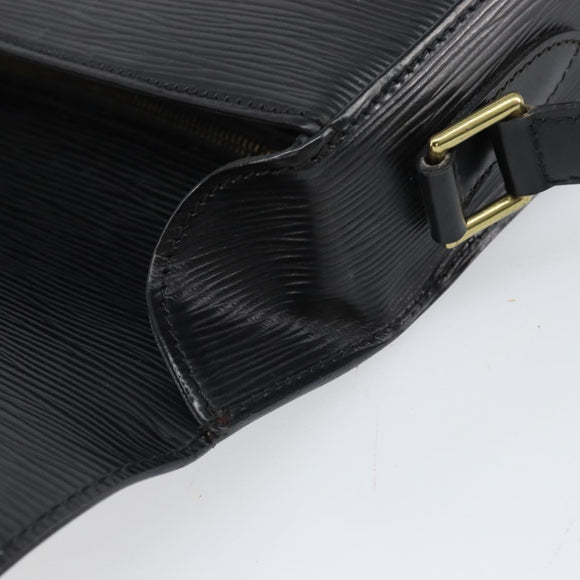LOUIS VUITTON Epi Saint Cloud GM Schultertasche Schwarz Noir M52192 LV Auth 171693A