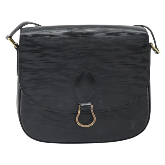 LOUIS VUITTON Epi Saint Cloud GM Schultertasche Schwarz Noir M52192 LV Auth 171693A