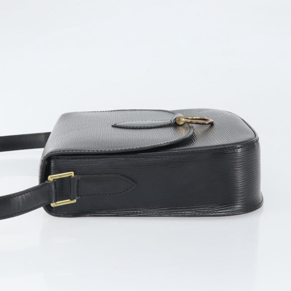 LOUIS VUITTON Epi Saint Cloud GM Schultertasche Schwarz Noir M52192 LV Auth 171693A