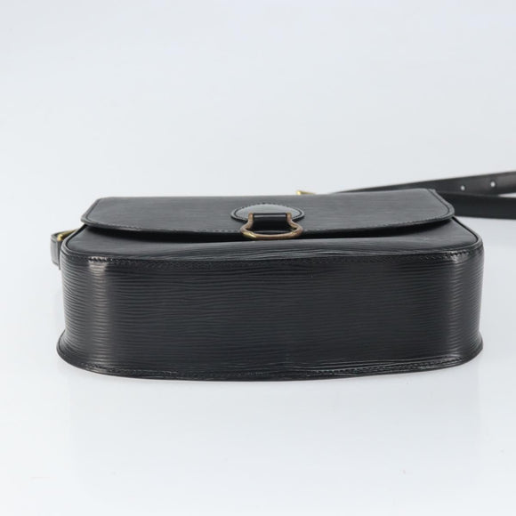 LOUIS VUITTON Epi Saint Cloud GM Schultertasche Schwarz Noir M52192 LV Auth 171693A