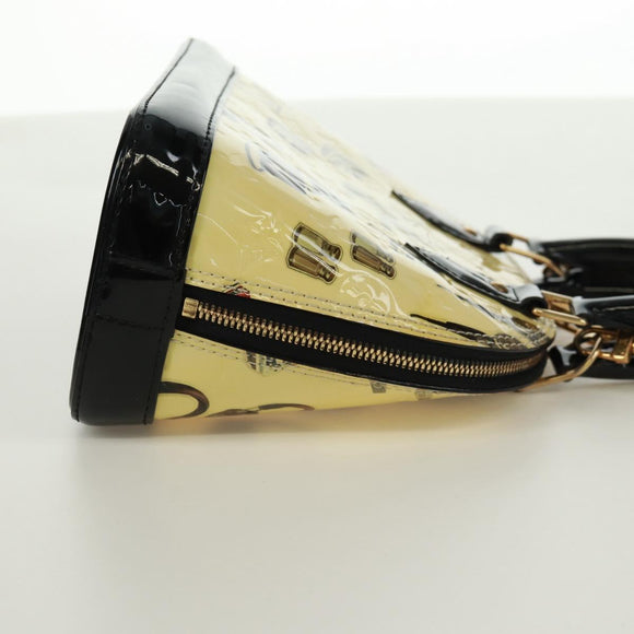 LOUIS VUITTON Vernis Sticker Print Alma PM Hand Bag White M50466 LV Auth 171697V