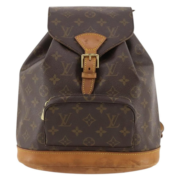LOUIS VUITTON Monogram Montsouris MM Rucksack M51136 LV Auth 171700