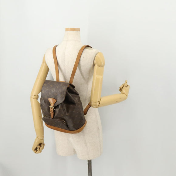 LOUIS VUITTON Monogram Montsouris MM Rucksack M51136 LV Auth 171700