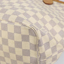 LOUIS VUITTON Damier Azur Neverfull MM Tote Bag N41605 LV Auth 171711-15