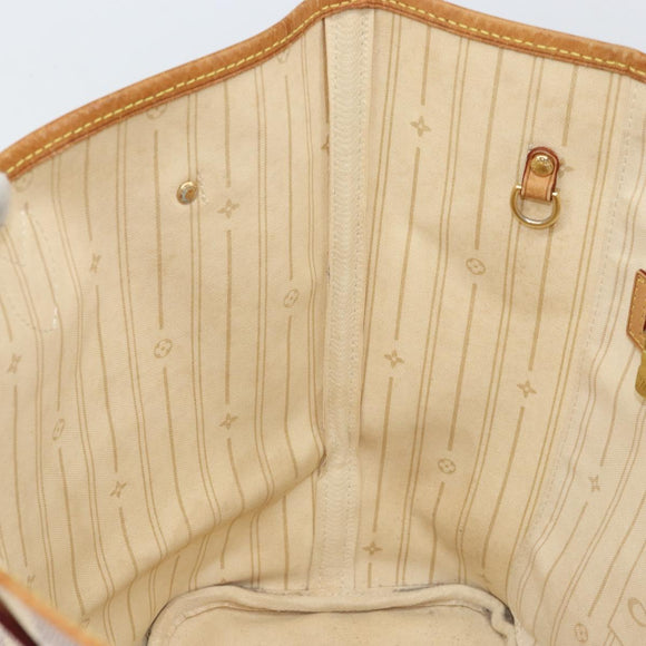 LOUIS VUITTON Damier Azur Neverfull MM Tote Bag N41605 LV Auth 171711