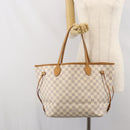 LOUIS VUITTON Damier Azur Neverfull MM Tote Bag N41605 LV Auth 171711-24
