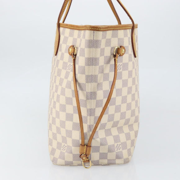 LOUIS VUITTON Damier Azur Neverfull MM Tote Bag N41605 LV Auth 171711