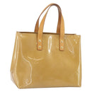LOUIS VUITTON Monogram Vernis Reade PM Hand Bag Noisette M91334 LV Auth 171717-1