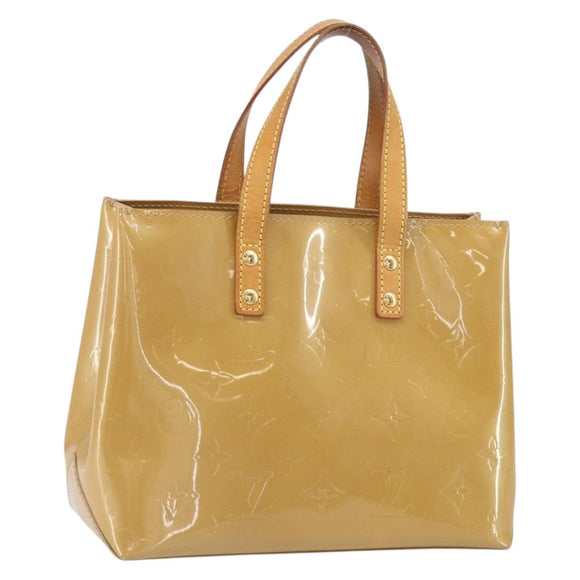 LOUIS VUITTON Monogram Vernis Reade PM Hand Bag Noisette M91334 LV Auth 171717