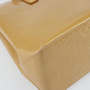 LOUIS VUITTON Monogram Vernis Reade PM Hand Bag Noisette M91334 LV Auth 171717-14