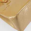 LOUIS VUITTON Monogram Vernis Reade PM Hand Bag Noisette M91334 LV Auth 171717-16