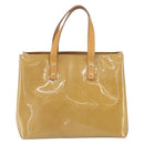 LOUIS VUITTON Monogram Vernis Reade PM Hand Bag Noisette M91334 LV Auth 171717-13