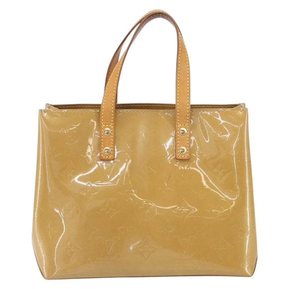 LOUIS VUITTON Monogram Vernis Reade PM Hand Bag Noisette M91334 LV Auth 171717