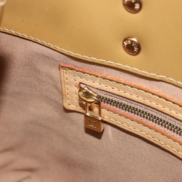 LOUIS VUITTON Monogram Vernis Reade PM Hand Bag Noisette M91334 LV Auth 171717