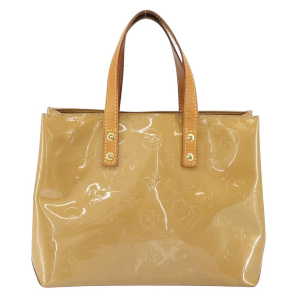 LOUIS VUITTON Monogram Vernis Reade PM Hand Bag Noisette M91334 LV Auth 171717