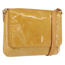 LOUIS VUITTON Monogram Vernis Thompson Street Bag Jaune M91123 LV Auth 171721-1