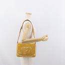 LOUIS VUITTON Monogram Vernis Thompson Street Bag Jaune M91123 LV Auth 171721-24