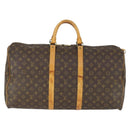 LOUIS VUITTON Monogram Keepall 55 Boston Bag M41424 LV Auth 171726-13