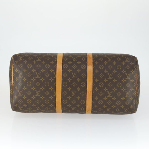 LOUIS VUITTON Monogram Keepall 55 Boston Bag M41424 LV Auth 171726