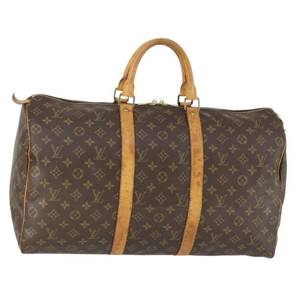 LOUIS VUITTON Monogram Keepall 50 Boston Bag M41426 LV Auth 171730