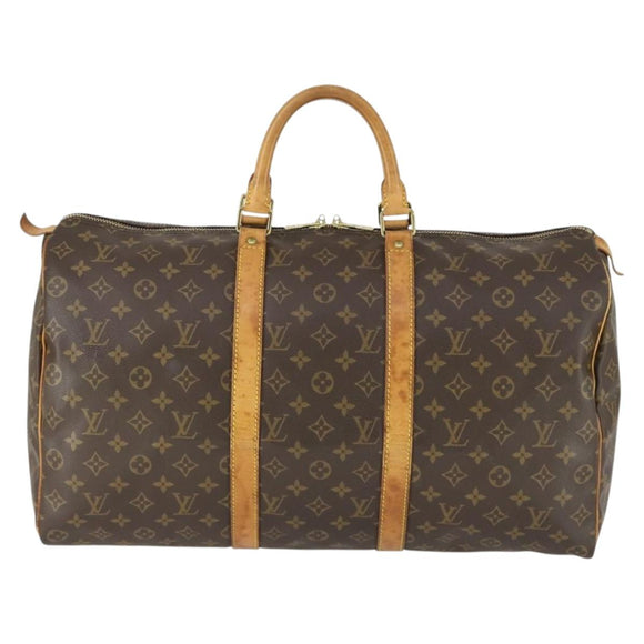 LOUIS VUITTON Monogram Keepall 50 Boston Bag M41426 LV Auth 171730