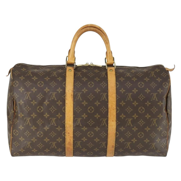 LOUIS VUITTON Monogram Keepall 50 Boston Bag M41426 LV Auth 171730