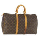 LOUIS VUITTON Monogram Keepall 45 Boston Bag M41428 LV Auth 171732-1