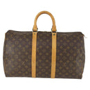 LOUIS VUITTON Monogram Keepall 45 Boston Bag M41428 LV Auth 171732-2