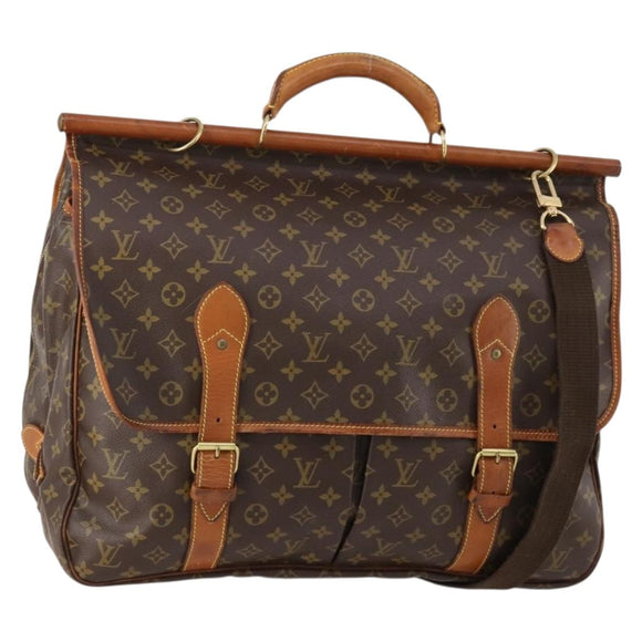LOUIS VUITTON Monogram Sac Chassour 45 Boston Bag M41922 LV Auth 171758
