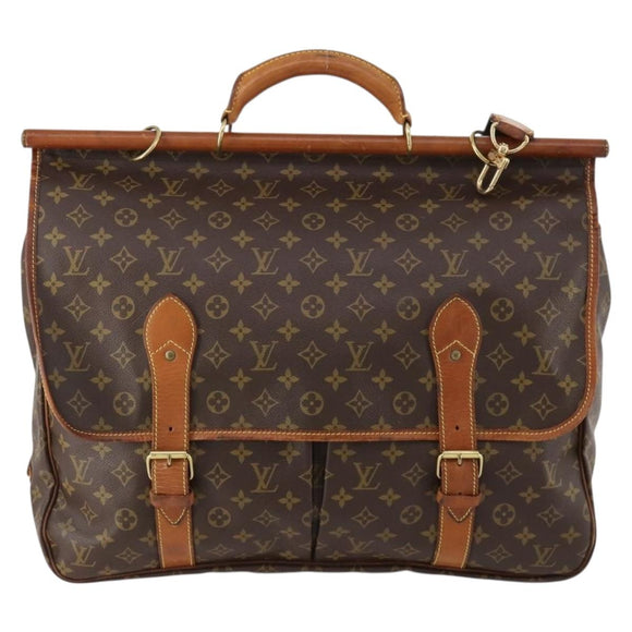 LOUIS VUITTON Monogram Sac Chassour 45 Boston Bag M41922 LV Auth 171758