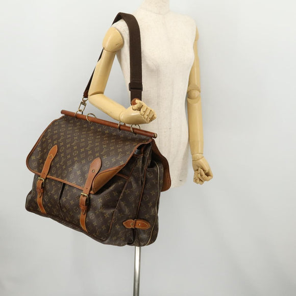 LOUIS VUITTON Monogram Sac Chassour 45 Boston Bag M41922 LV Auth 171758