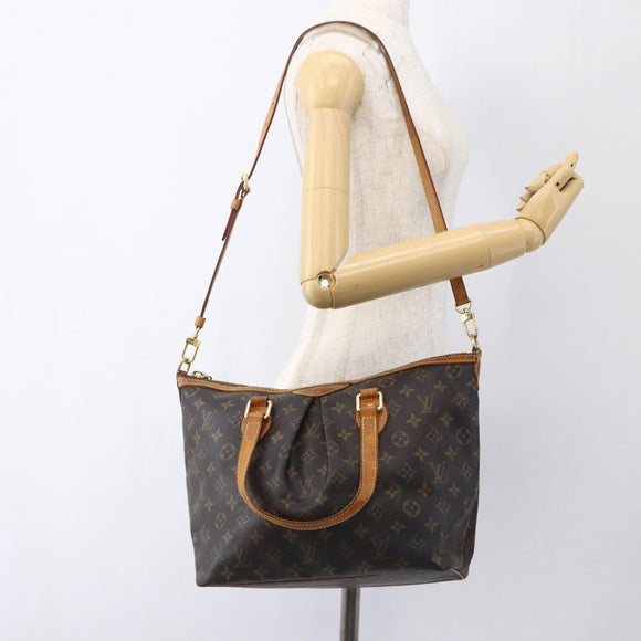 LOUIS VUITTON Monogram Palermo PM Tote Bag M40145 LV Auth 171772