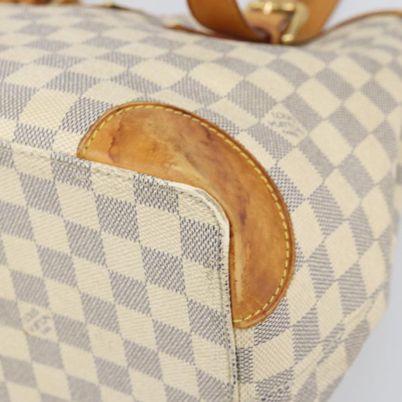 LOUIS VUITTON Damier Azur Hampstead MM Tote Bag N51206 LV Auth 171773