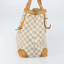 LOUIS VUITTON Damier Azur Hampstead MM Tote Bag N51206 LV Auth 171773-4