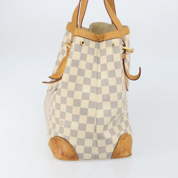 LOUIS VUITTON Damier Azur Hampstead MM Tote Bag N51206 LV Auth 171773